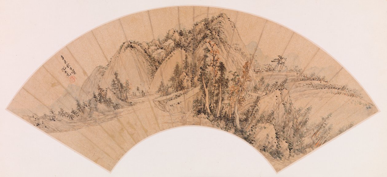 扇形山地景观 作者 沉世冲
