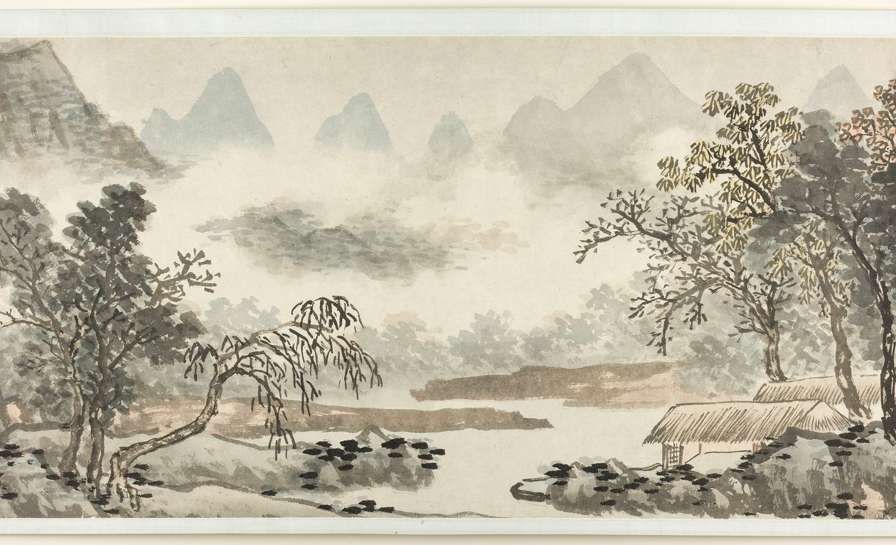 雨前江上云 溪云欲雨图 作者 神舟