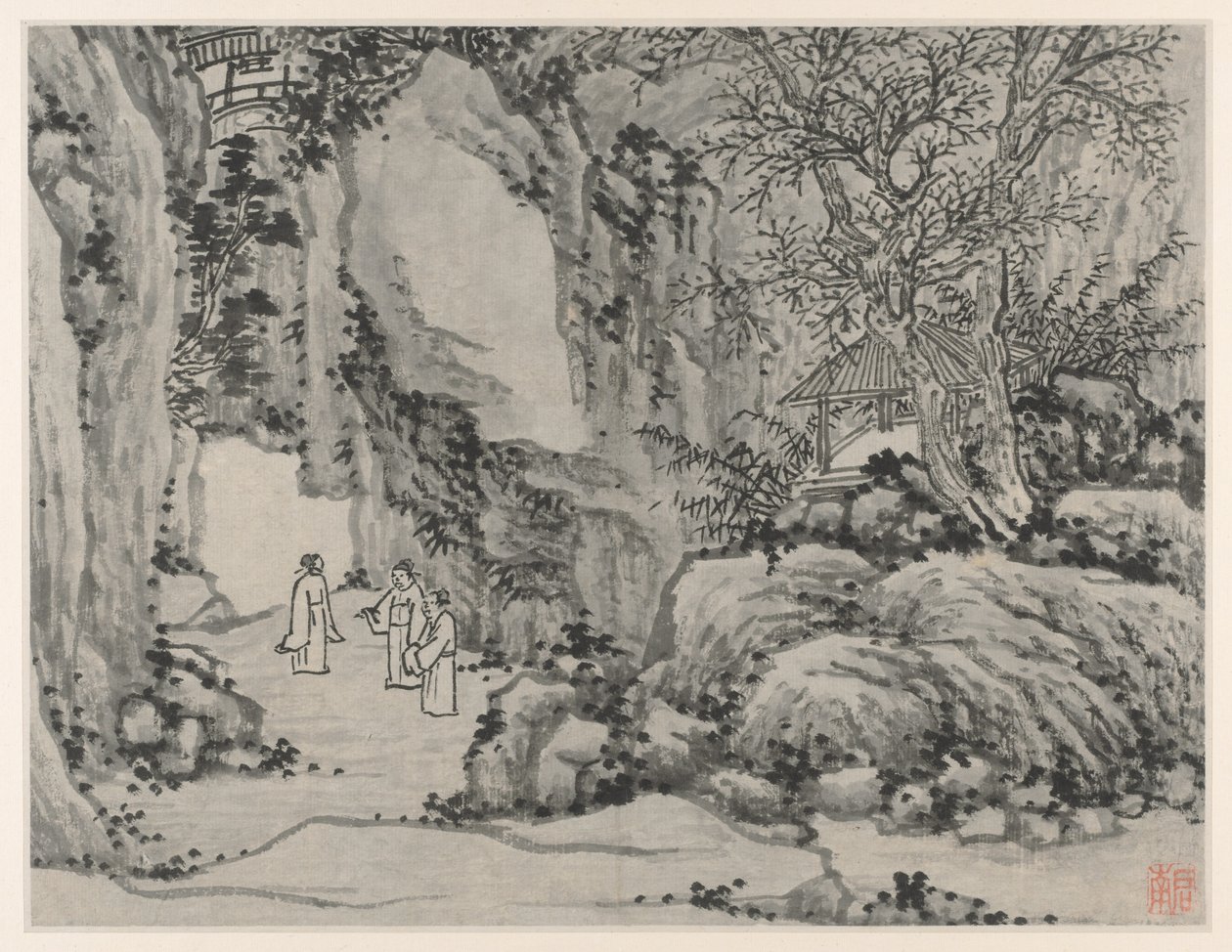 苏州虎丘十二景：1490年后的虎山剑春。 作者 神舟