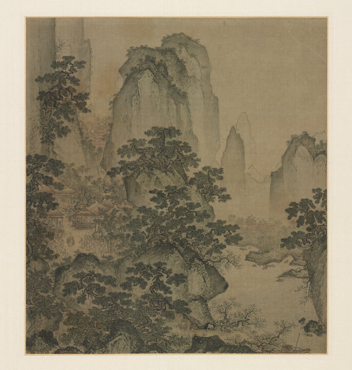 桃花盛开的天堂，1400年代中期。 作者 施瑞