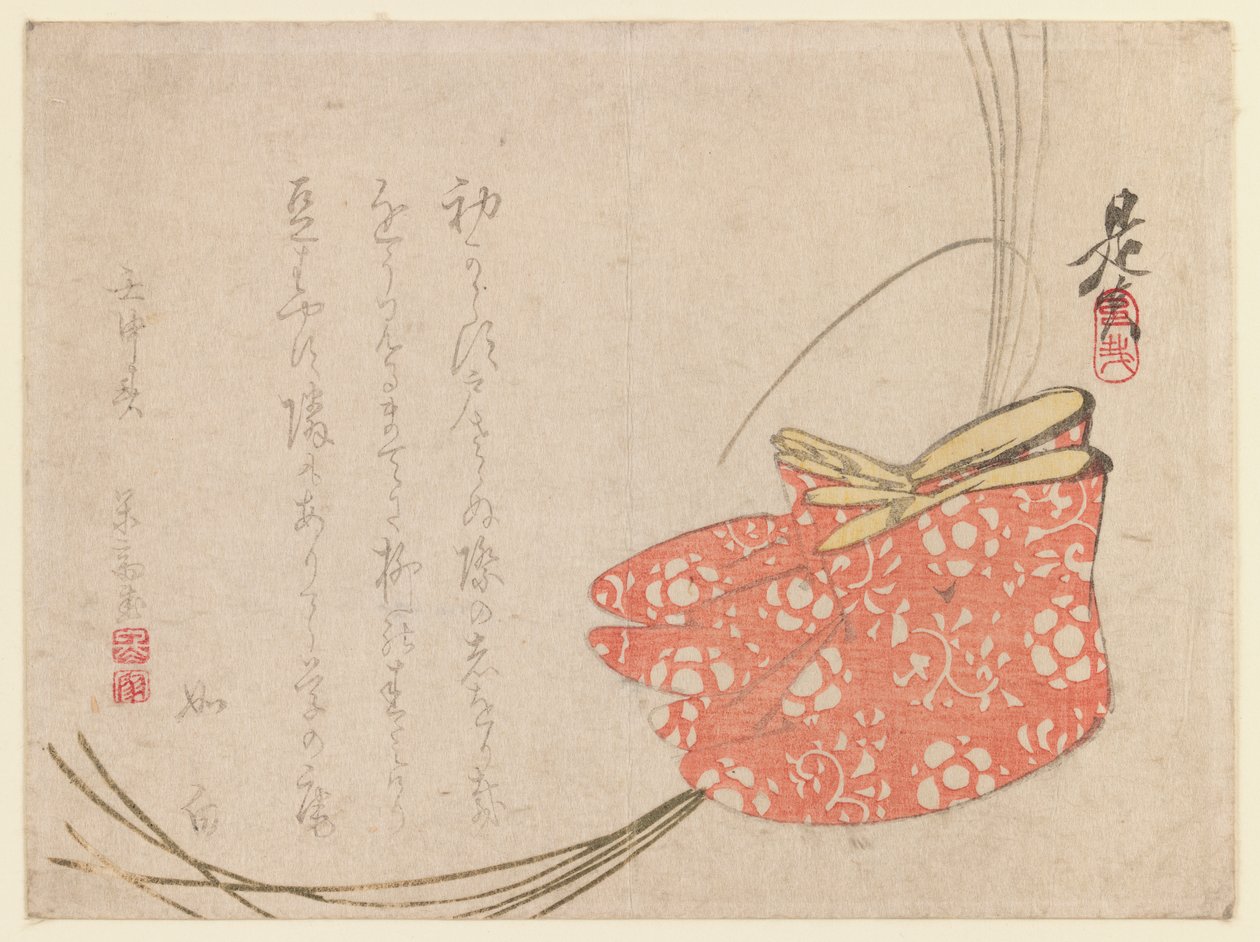 Surimono（木版画） 作者 Shibata Zeshin
