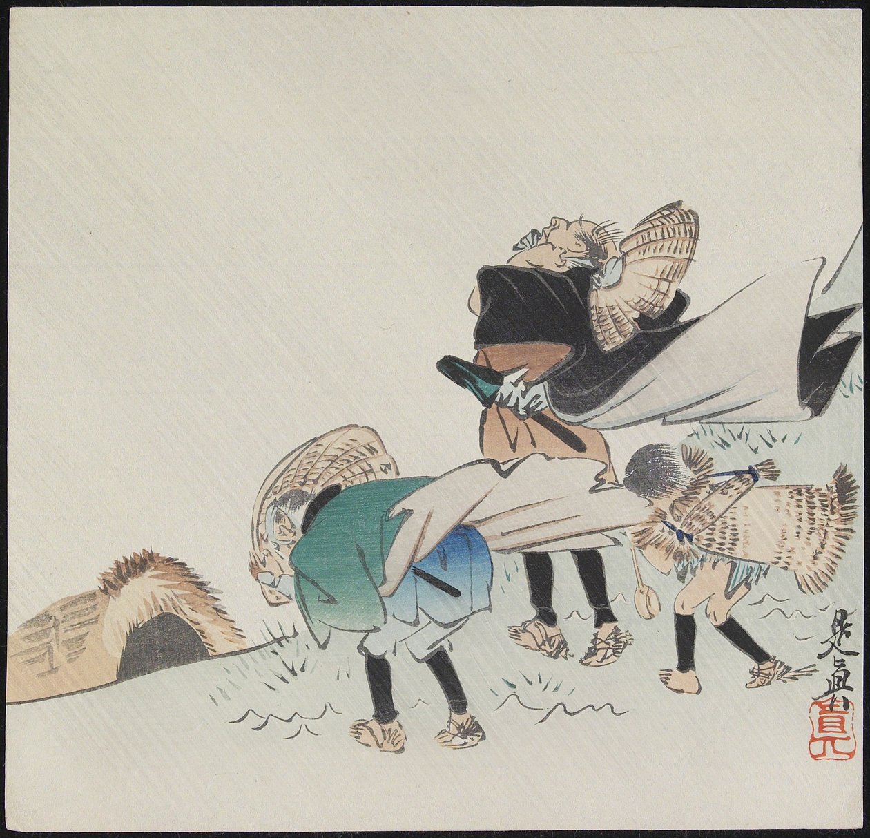 风暴旅行者 作者 Shibata Zeshin