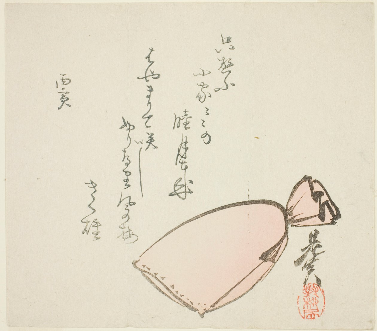 一个袋子 作者 Shibata Zeshin