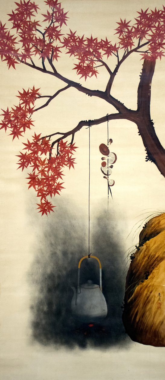 秋天的枫叶，十九世纪末。 作者 Shibata Zeshin