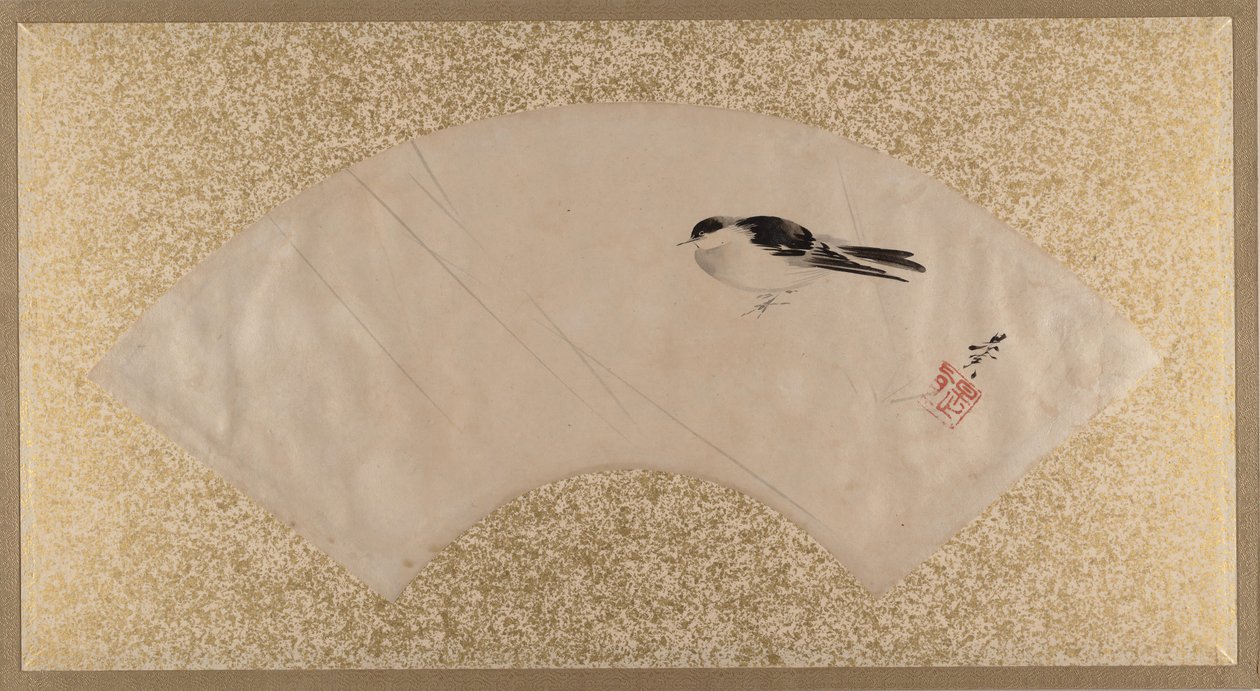 鸟类，十九世纪末。 作者 Shibata Zeshin