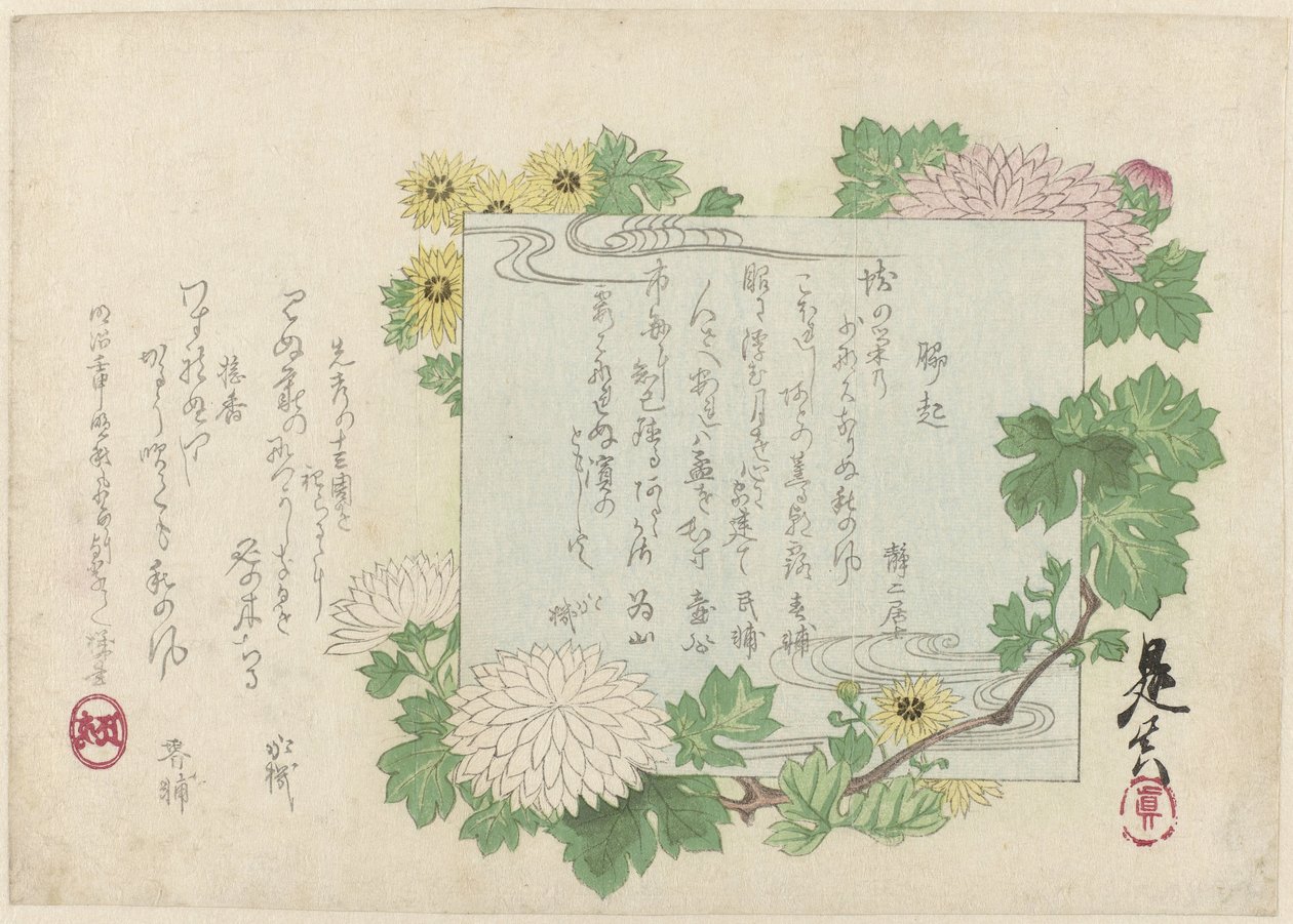 Chrysanten 作者 Shibata Zeshin