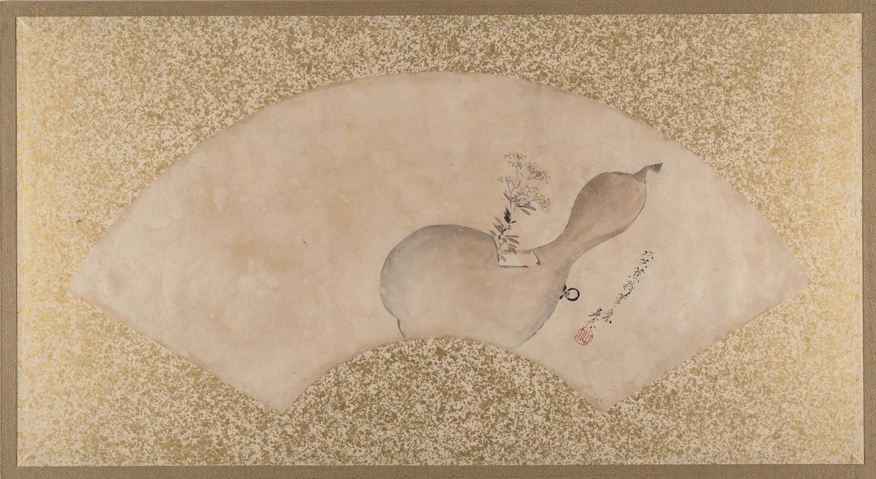葫芦里的花，19世纪末。 作者 Shibata Zeshin