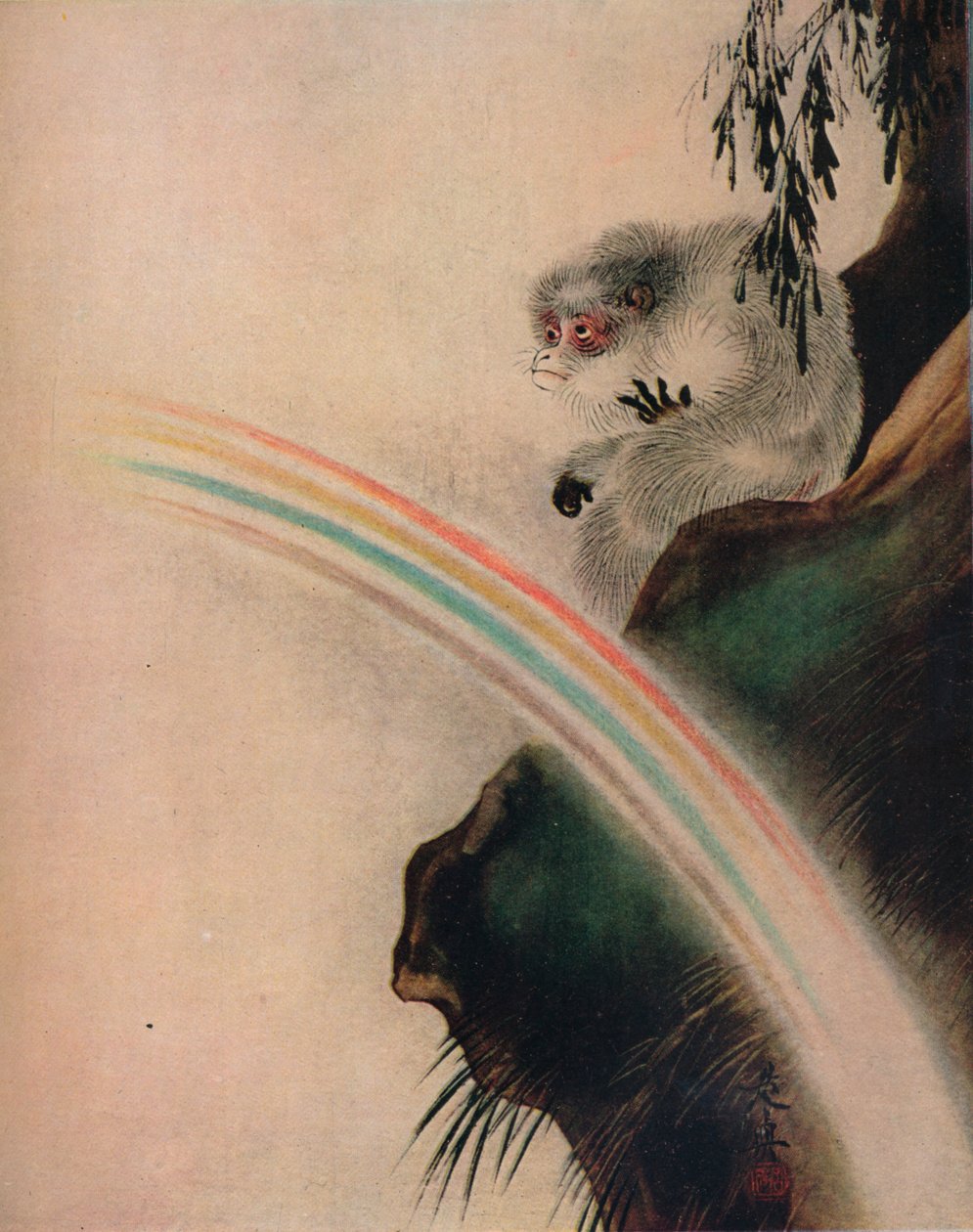 Zeshin纸上绘画的油画，十九世纪 作者 Shibata Zeshin