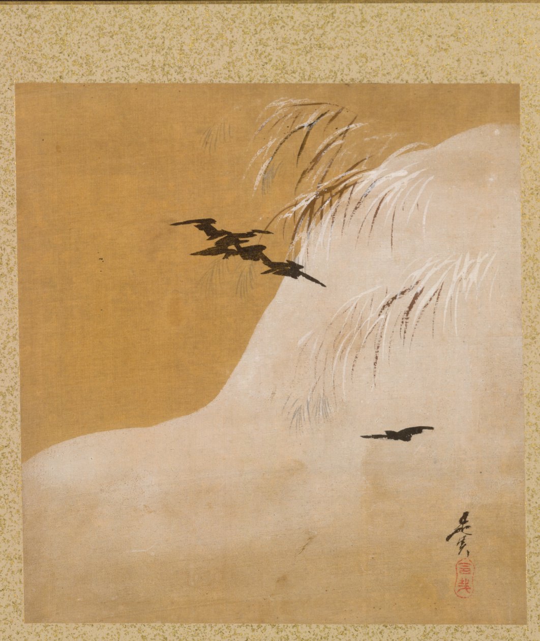摘自《季节性主题专辑：新蕨类植物》，1847年。 作者 Shibata Zeshin