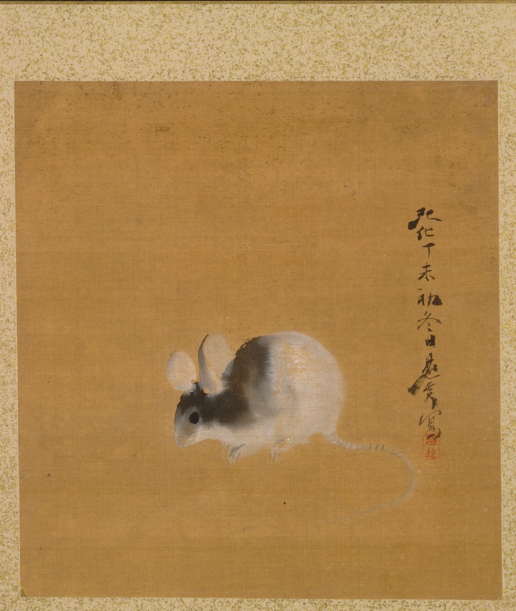 泽信法师画册中的老鼠 作者 Shibata Zeshin