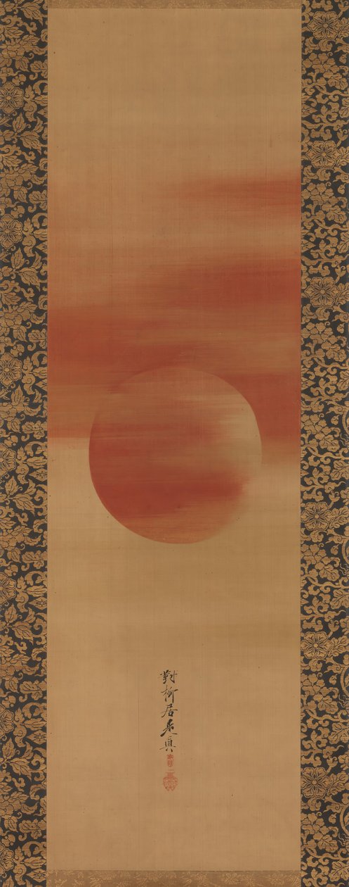 19世纪下半叶的朝阳。 作者 Shibata Zeshin
