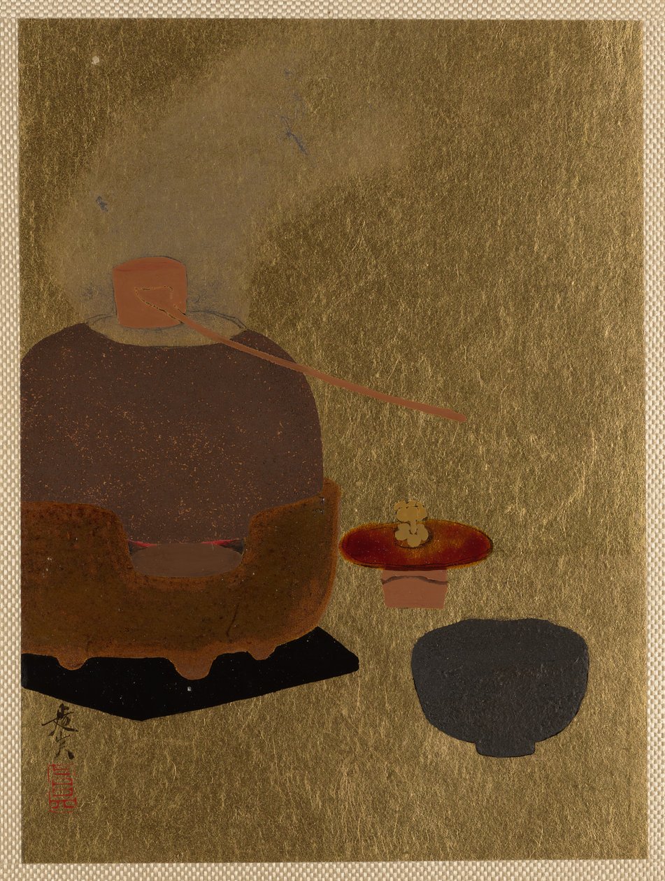 茶道器具。 作者 Shibata Zeshin