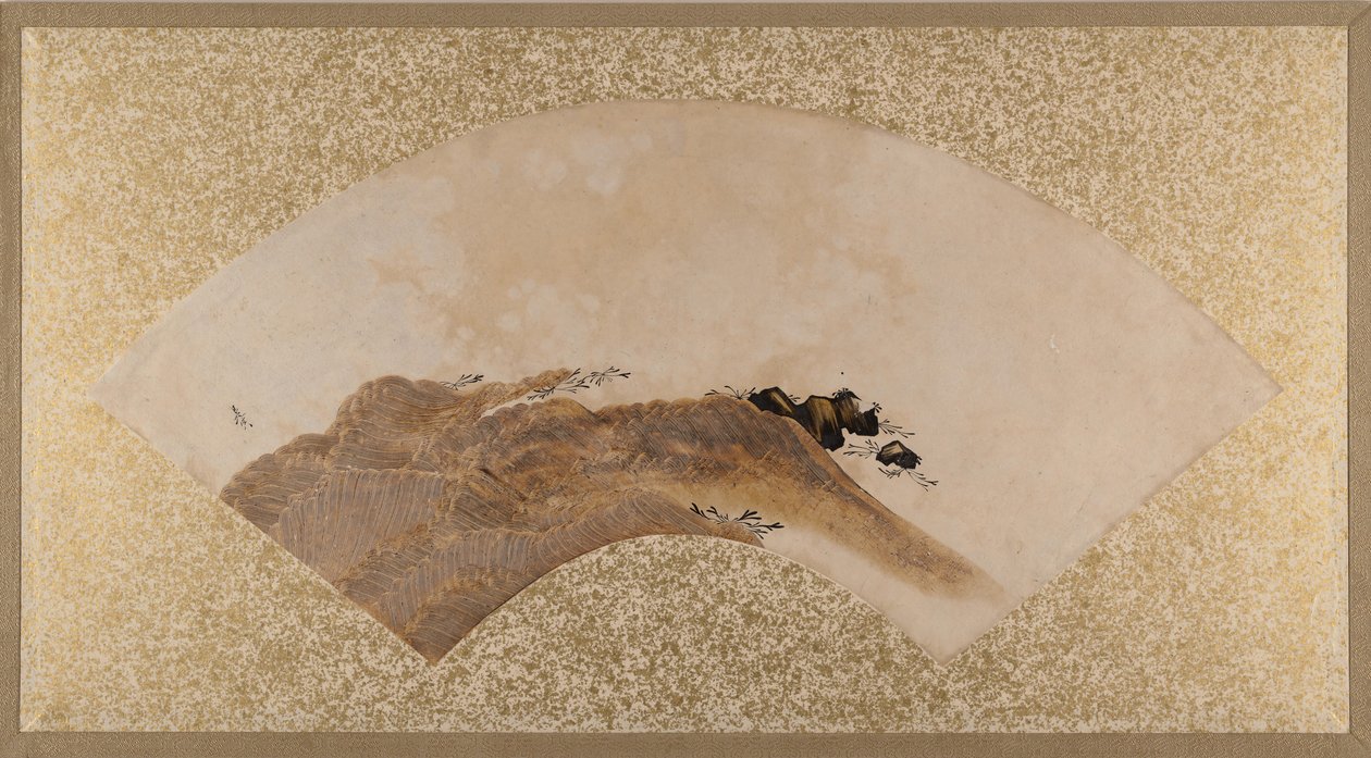 波浪与岩石，19世纪晚期。 作者 Shibata Zeshin
