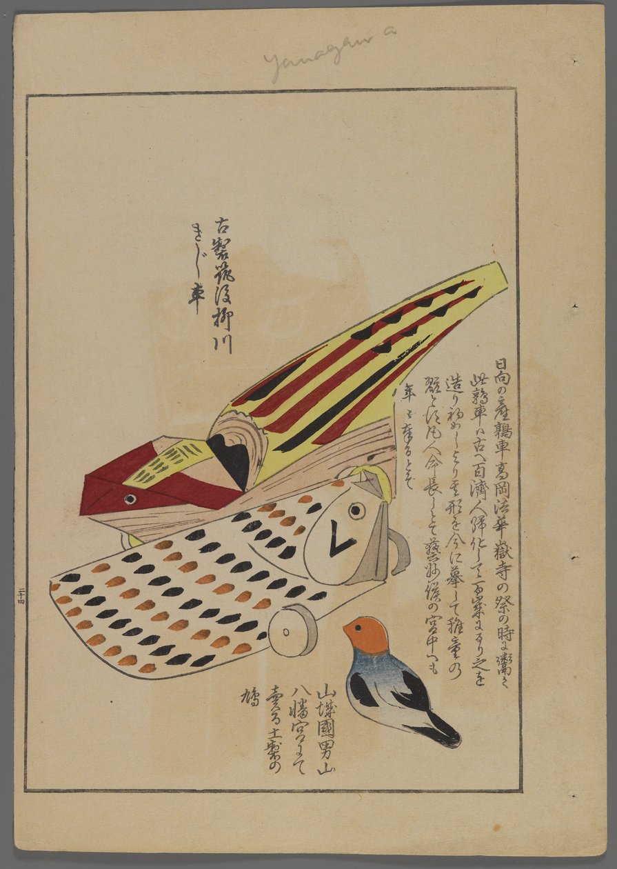 日本玩具，来自Shimizu Seifu，1891-1923的Unai no tomo（A Childs Friends）。鸟，鱼和爬行动物。 作者 清水清风