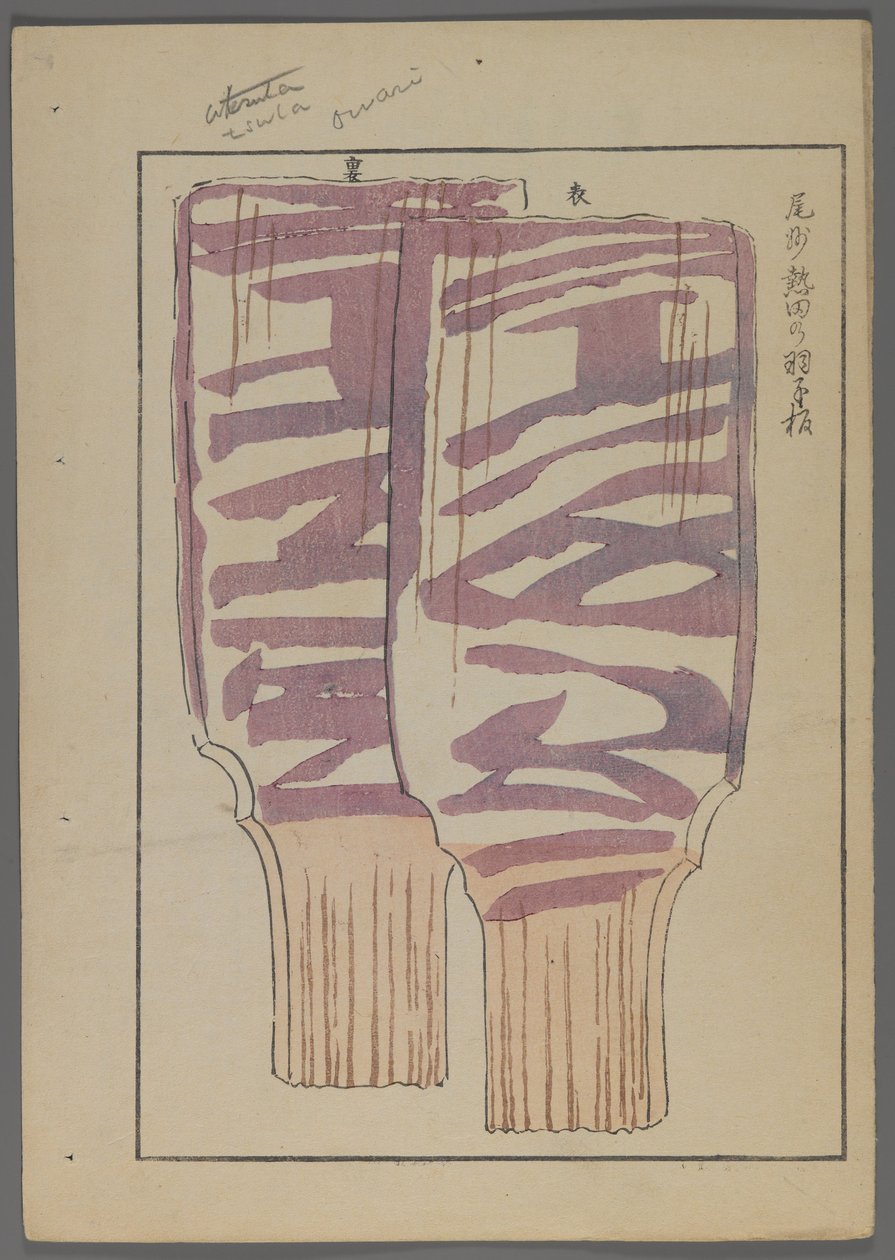 日本玩具，来自Shimizu Seifu，1891-1923的Unai no tomo（A Childs Friends）。 Hanetsuki桨。 作者 清水清风
