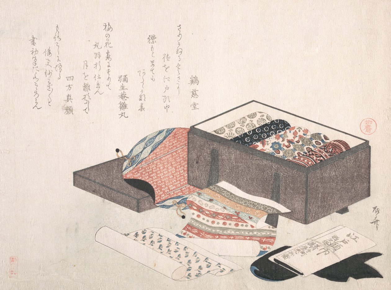 Box with Draperies, 19 century., 19世纪。 作者 心斋