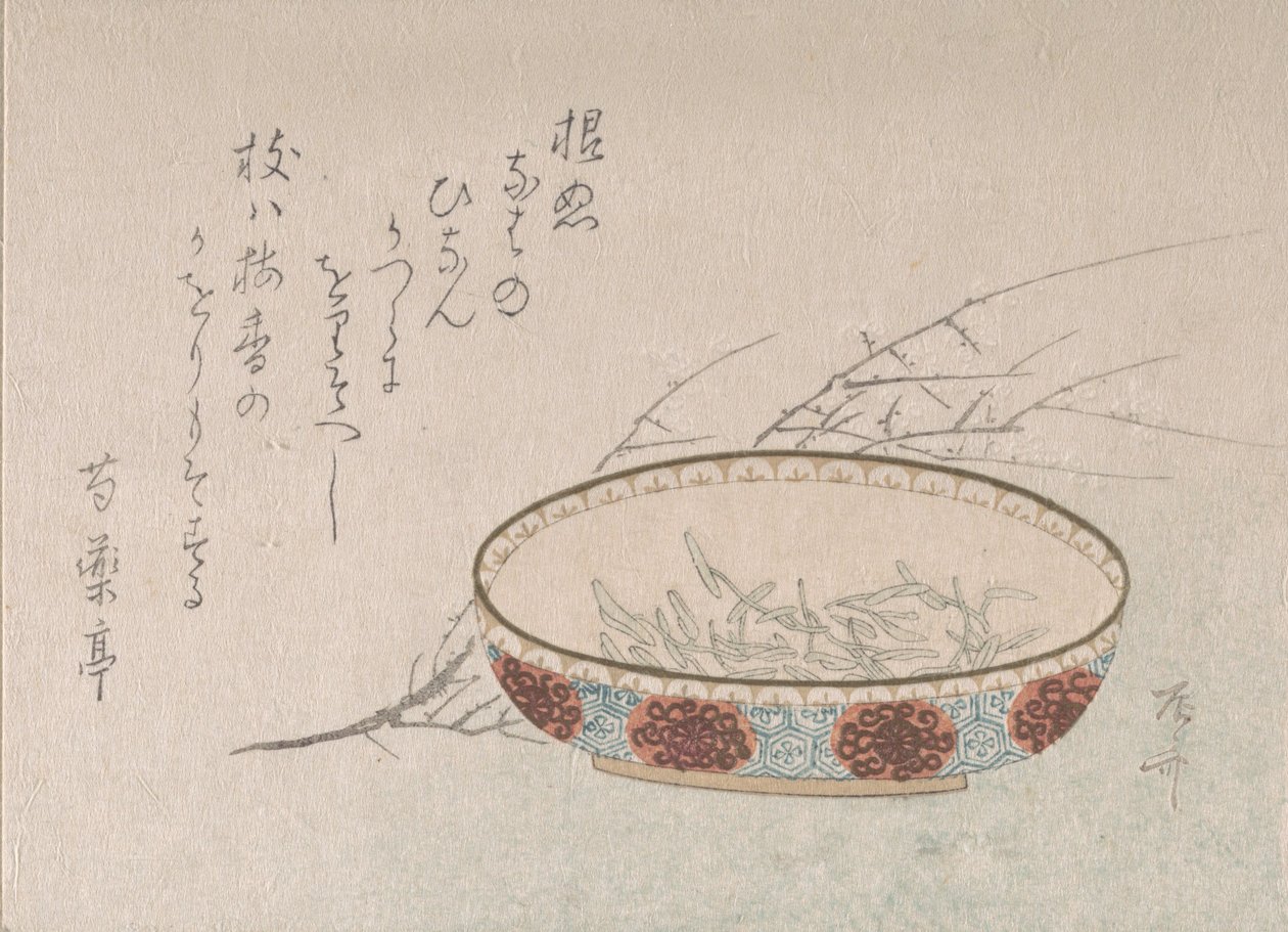 Plum Blossoms and Bowl, 19th century. 作者 心斋