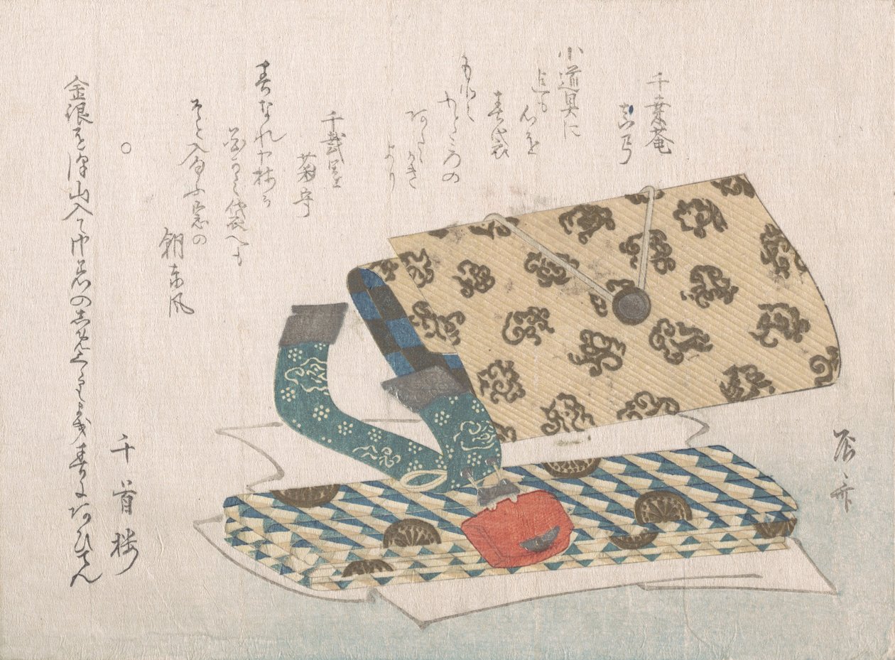 Pocketbook with Its Fittings, 19th century., 19世纪。 作者 心斋