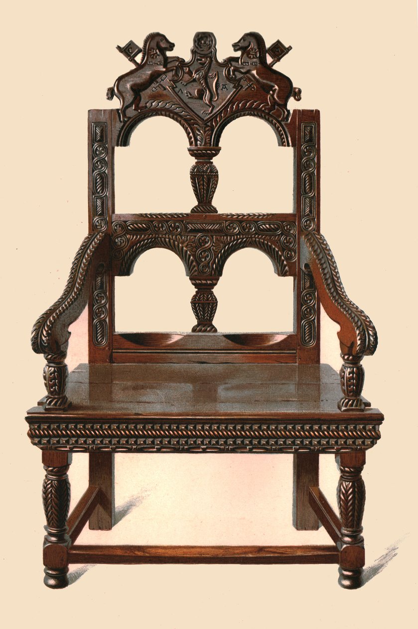 橡木椅，1904年 作者 雪莉·查尔斯·莱韦林·斯洛科姆