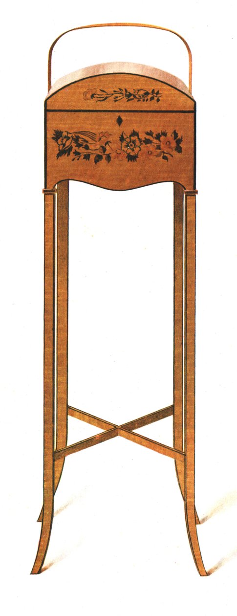 彩绘缎木工作台，1908年。 作者 雪莉·查尔斯·莱韦林·斯洛科姆