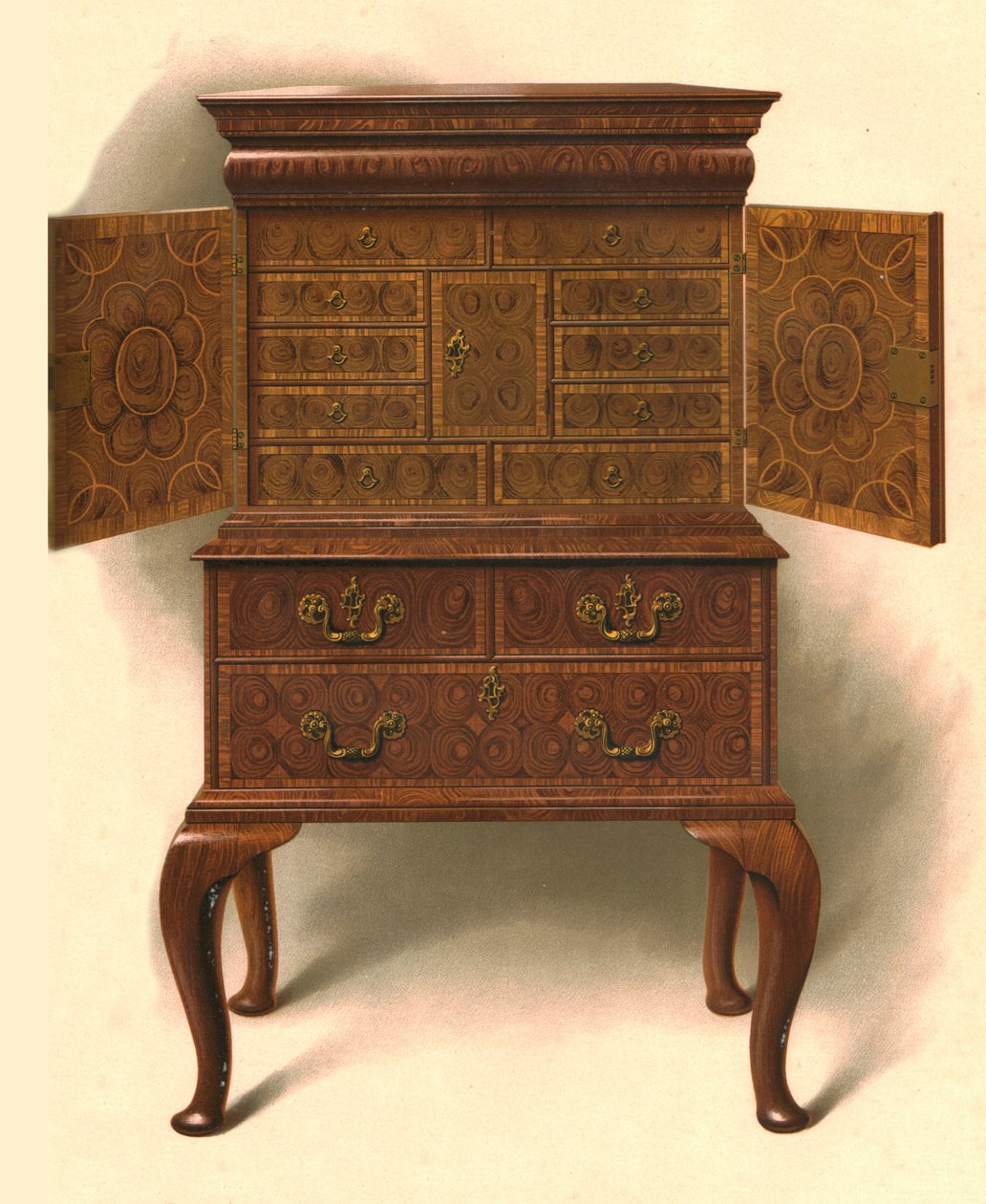 胡桃木柜，1906年 作者 雪莉·查尔斯·莱韦林·斯洛科姆