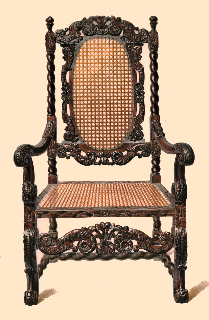胡桃木椅子，1905年 作者 雪莉·查尔斯·莱韦林·斯洛科姆