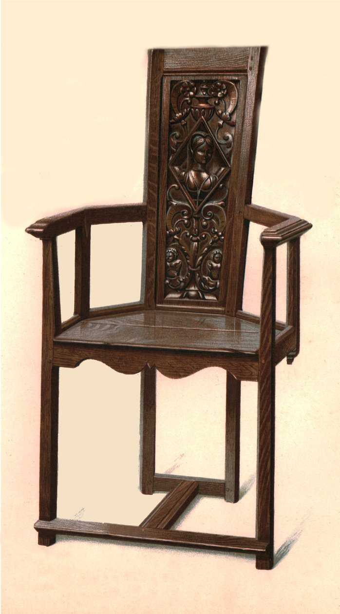 红豆杉椅子，1904年 作者 雪莉·查尔斯·莱韦林·斯洛科姆