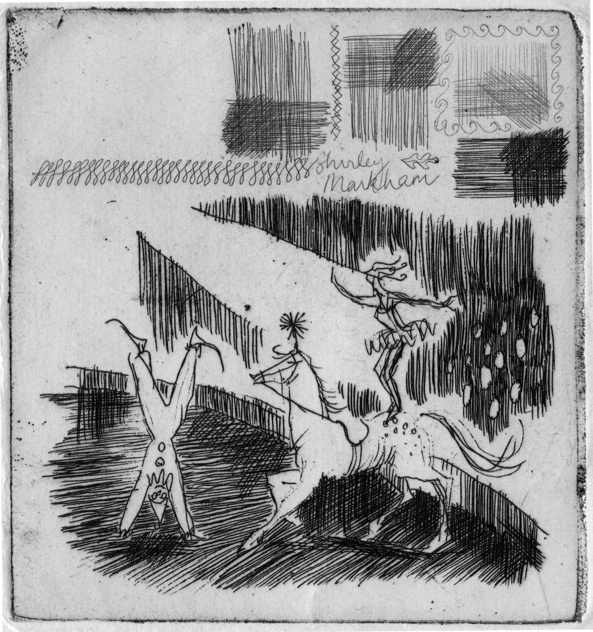 杂技演员，1952年。 作者 雪莉·马卡姆
