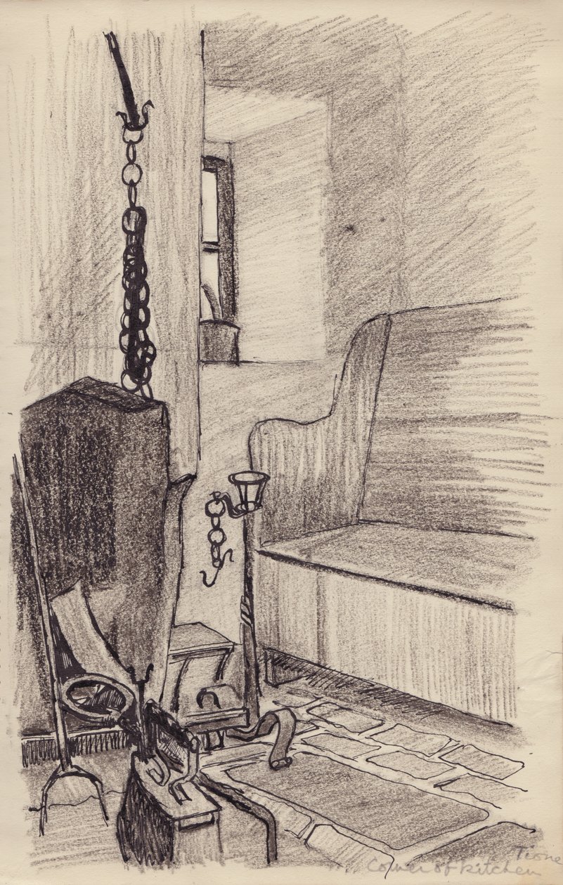 厨房一角，Tione》，约1950年。 作者 雪莉·马卡姆