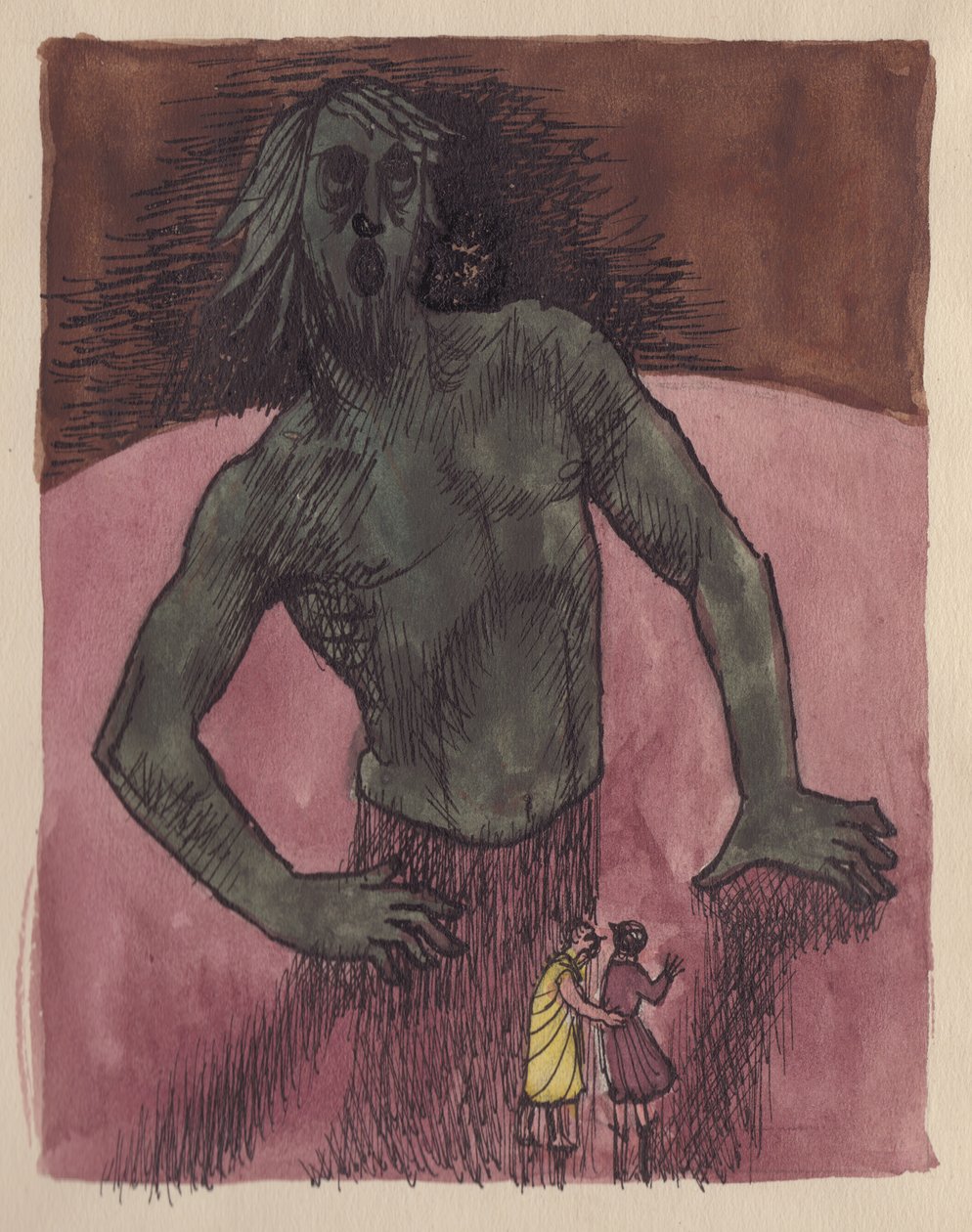 但丁和维吉尔与巨人，1951年。 作者 雪莉·马卡姆
