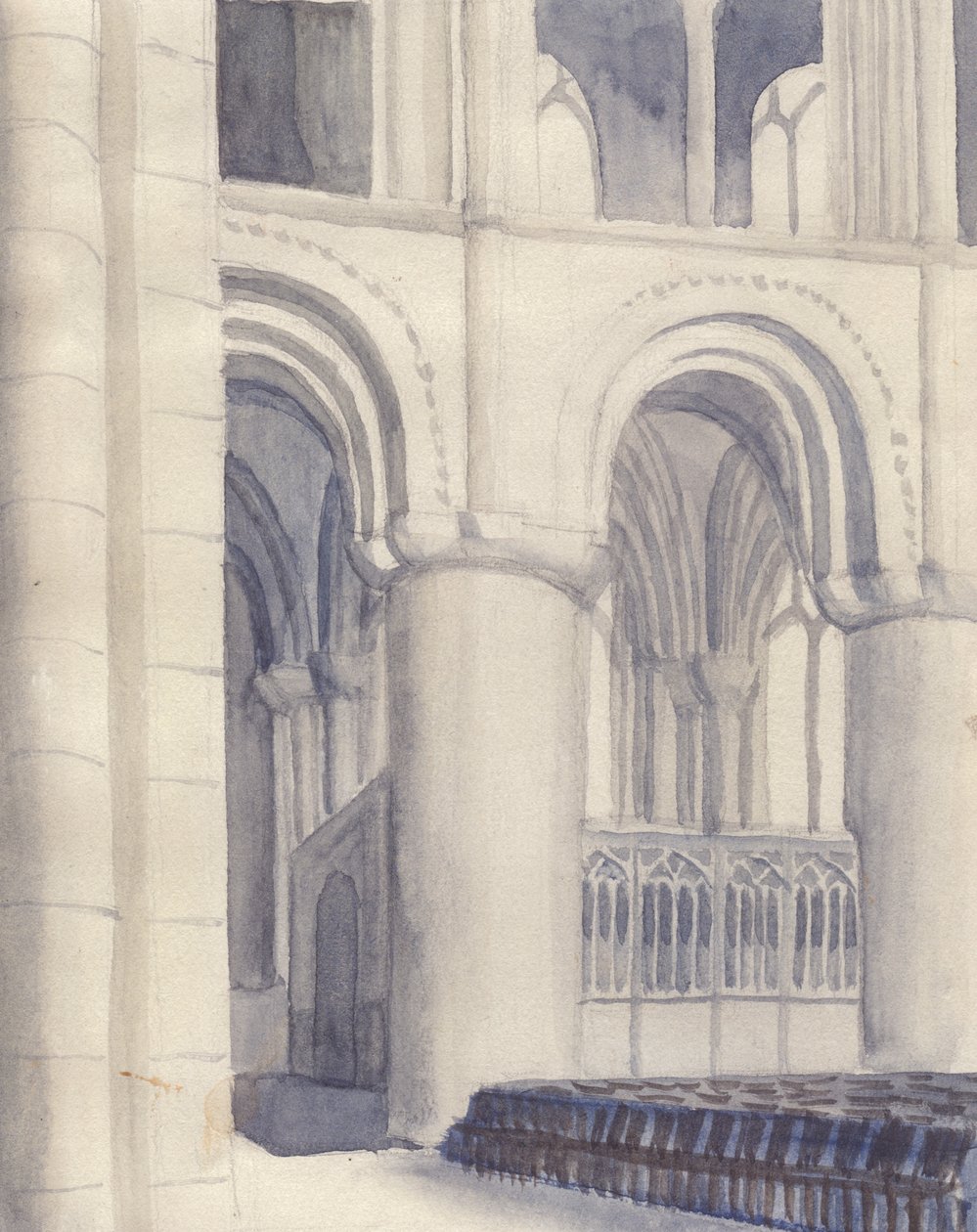 Hereford Cathedral"，1951年。 作者 雪莉·马卡姆