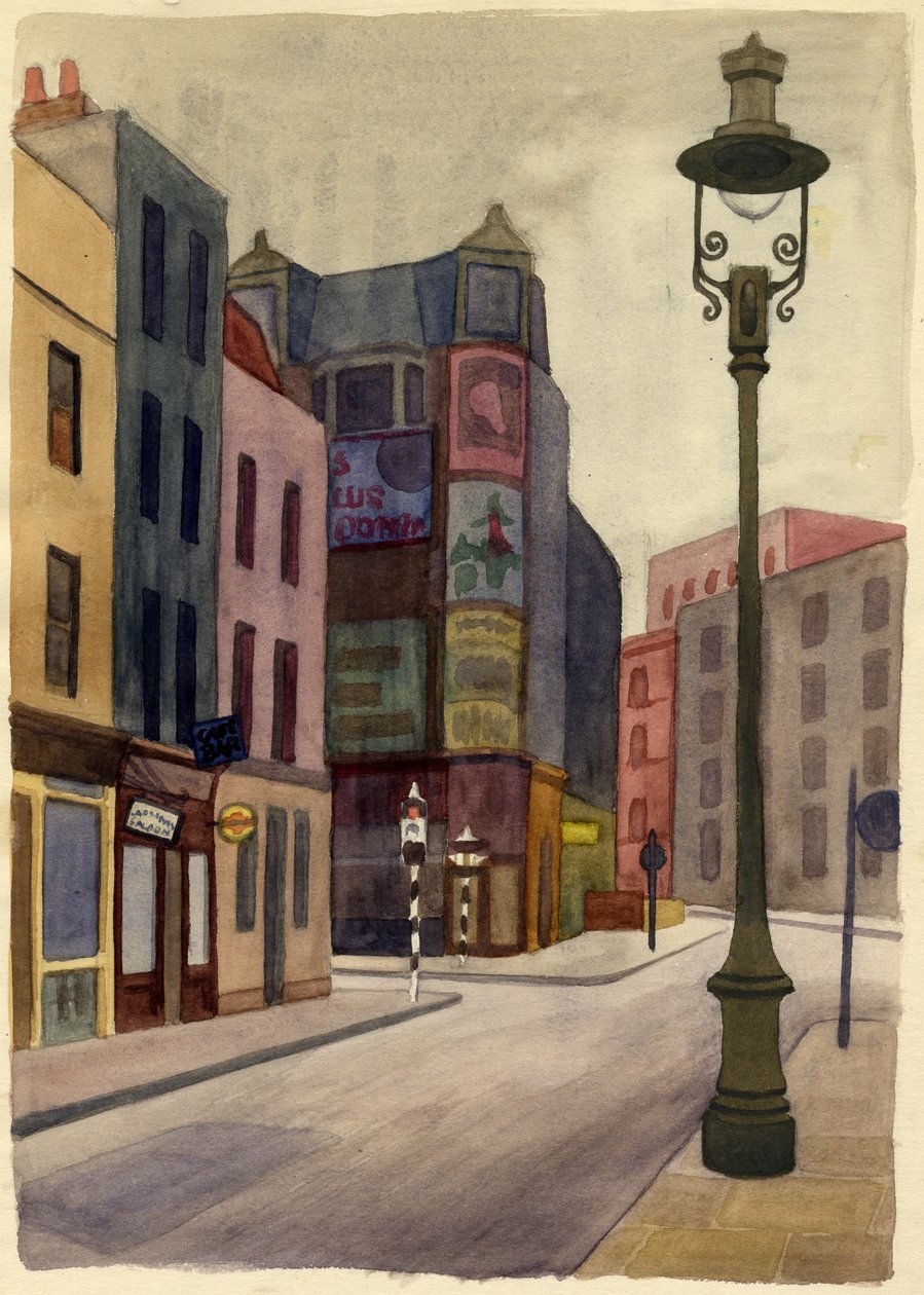 Lamppost, 1951. 作者 雪莉·马卡姆