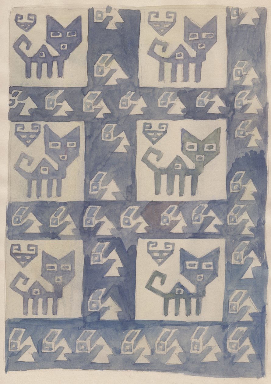 南美纺织品设计，1951年。   作者 雪莉·马卡姆