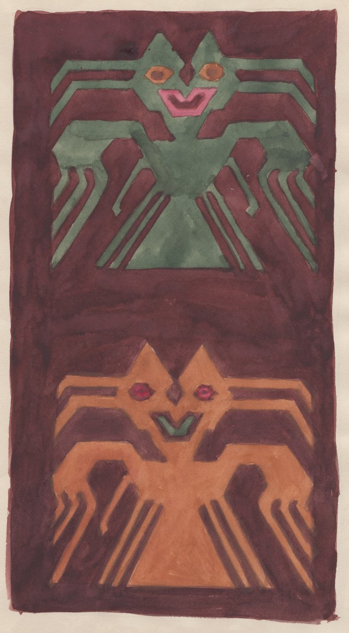 南美纺织品设计，1951年。 作者 雪莉·马卡姆