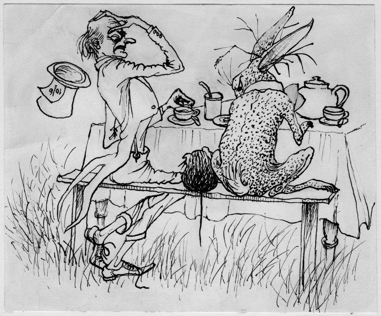 疯帽子和野兔》，1953年。 作者 雪莉·马卡姆