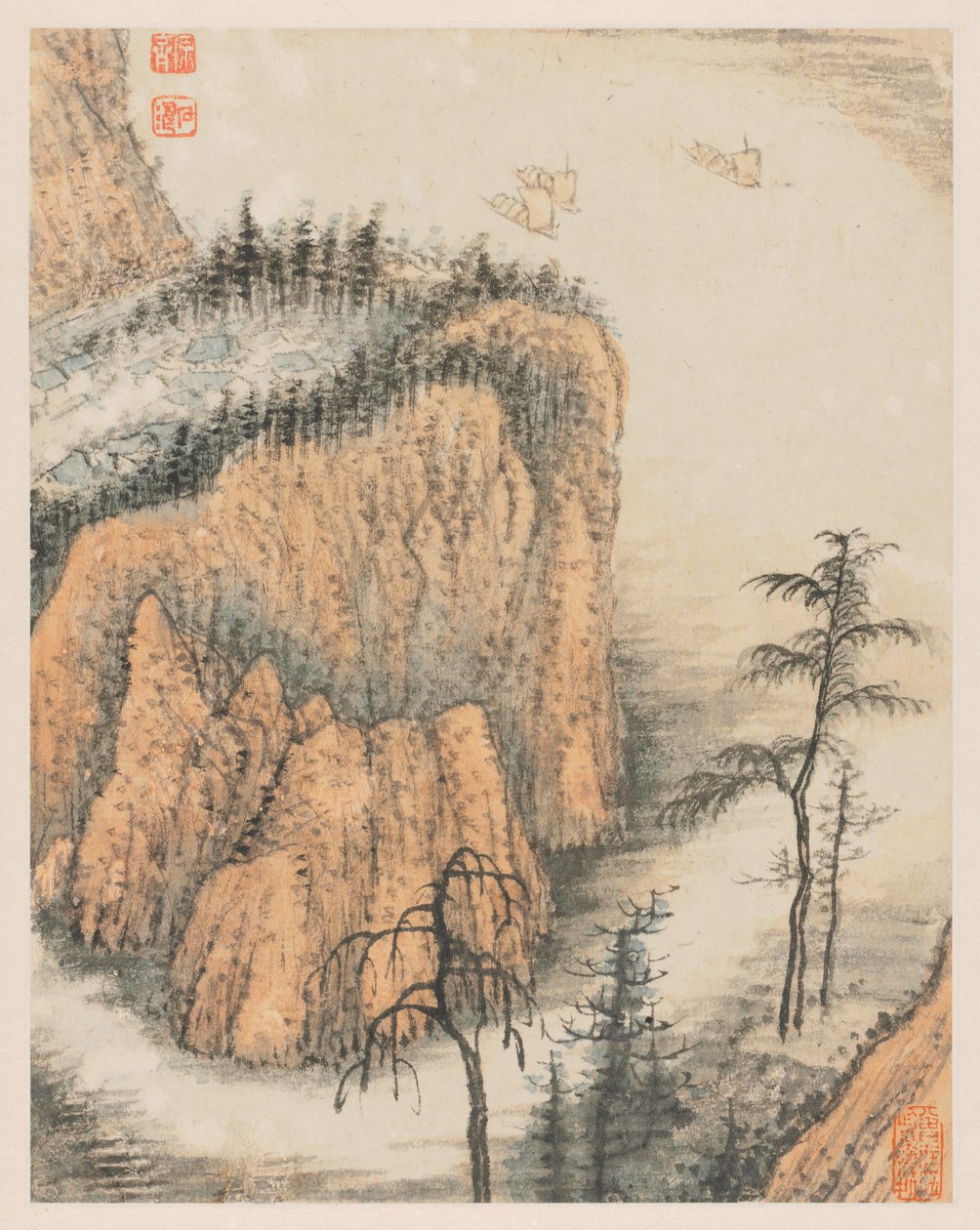回忆秦淮河 作者 石涛