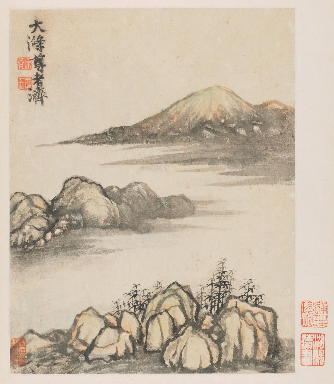 秦淮河的回忆，1642-1707年。 作者 石涛