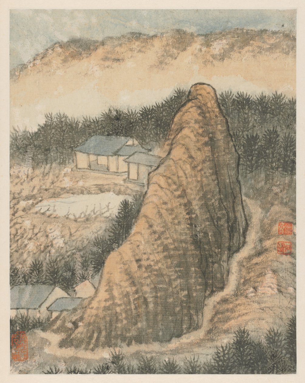 秦淮河的回忆，1642-1707年。 作者 石涛