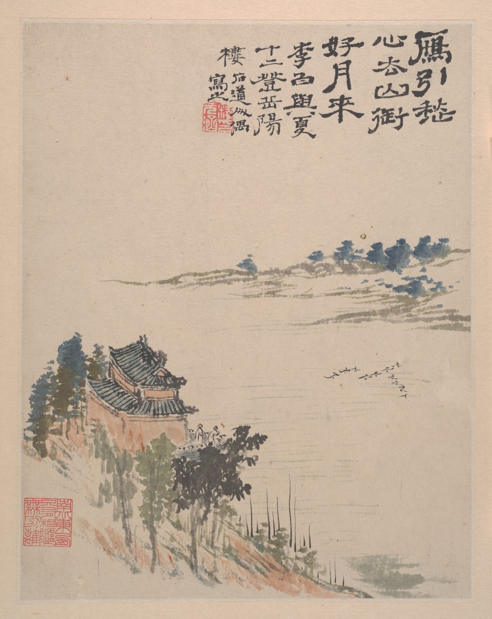 荒野之色，约。 1700。 作者 石涛
