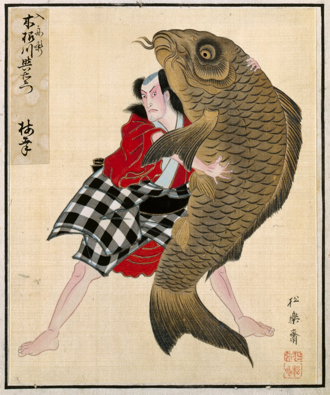 来自演员肖像专辑的叶子，约1790-1810年。 作者 升草斋