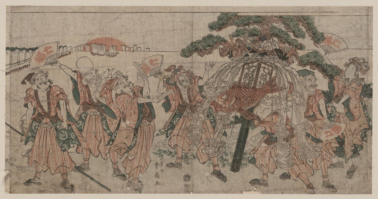 七个幸运神，1810年代 作者 顺森