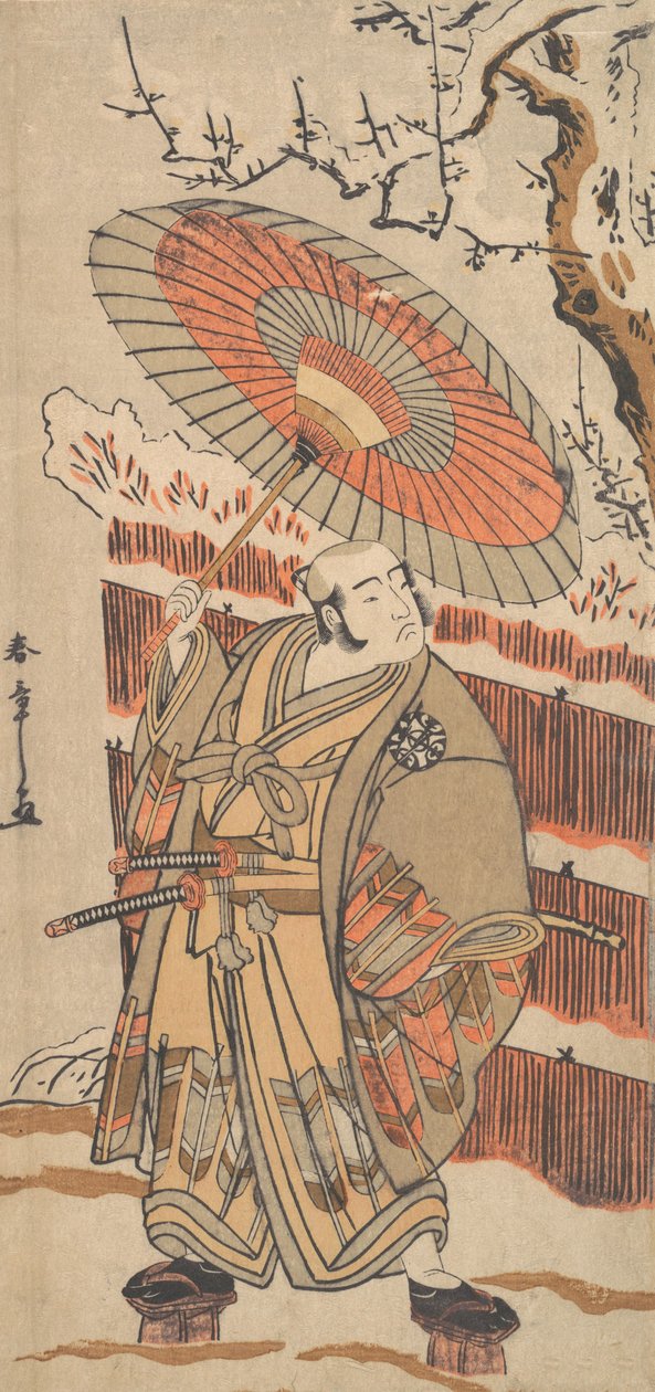中村线的一个演员，约1778年。 作者 春庄