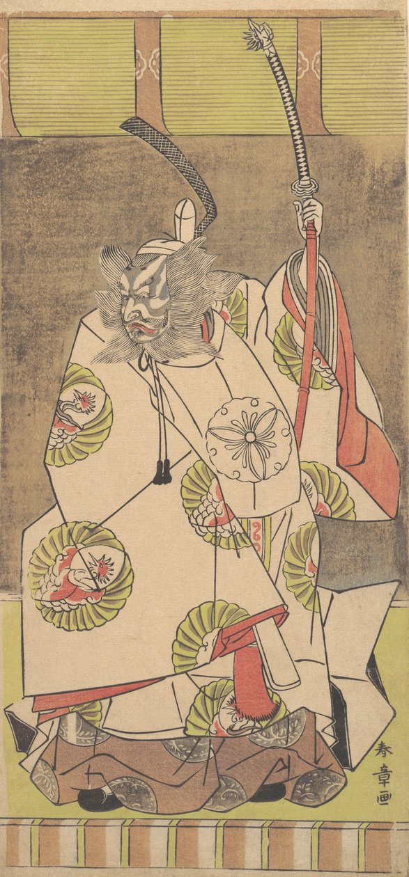 歌舞伎演员市川团十郎四世，1771年12月。 作者 春庄