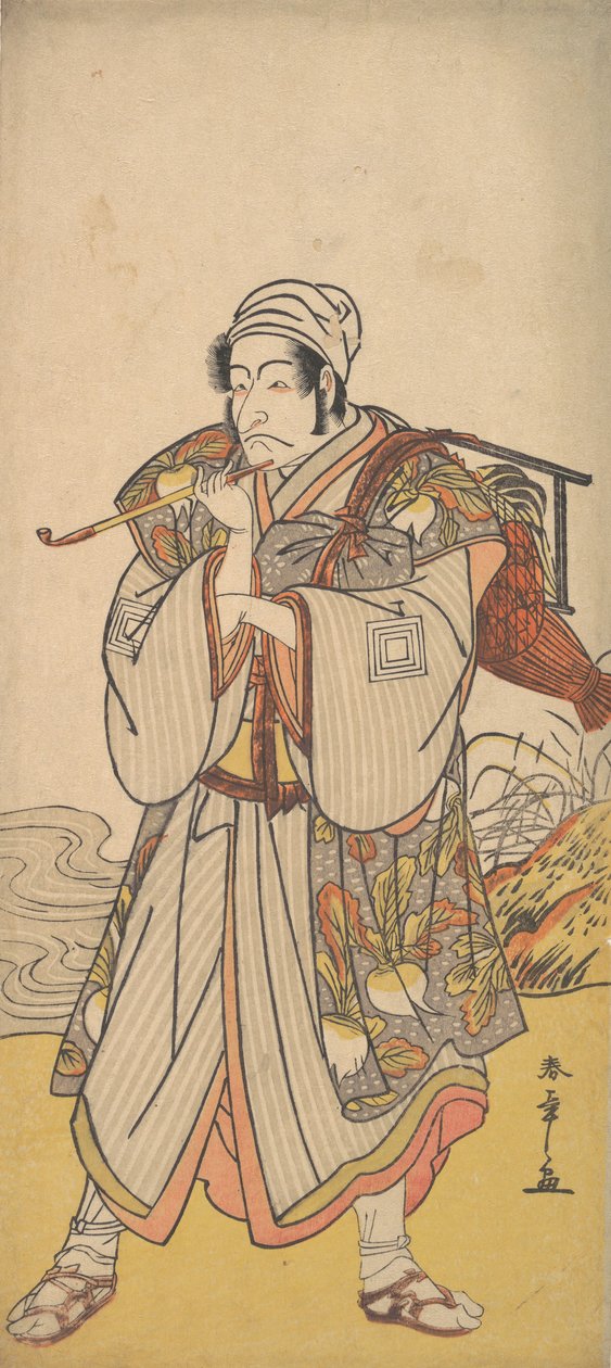 1726-1792年，演员丹朱罗三世作为一个流动的小贩。 作者 春庄