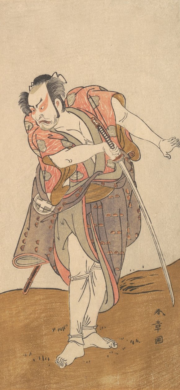 演员大谷广右卫门三世，1726-1792。 作者 春庄