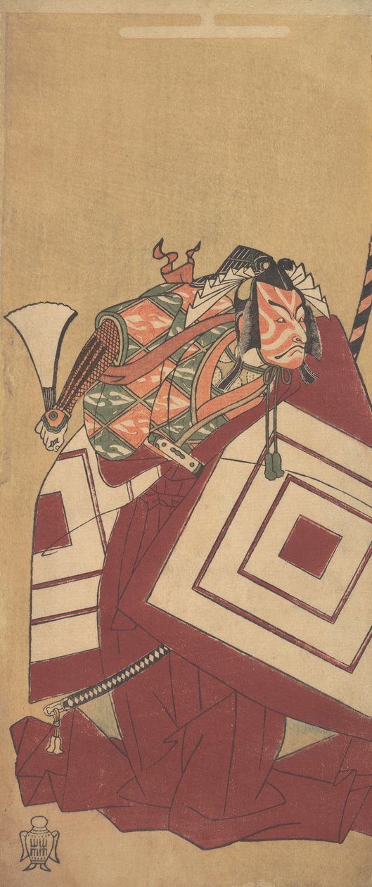 1770年12月，第五代市川团十郎担任泷口喜寿。 作者 春庄
