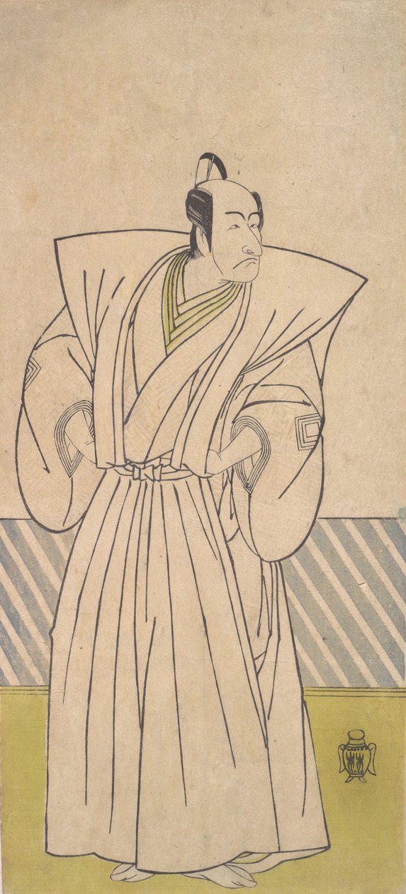 作为高级武士的第五代市川团十郎，18世纪末。 作者 春庄