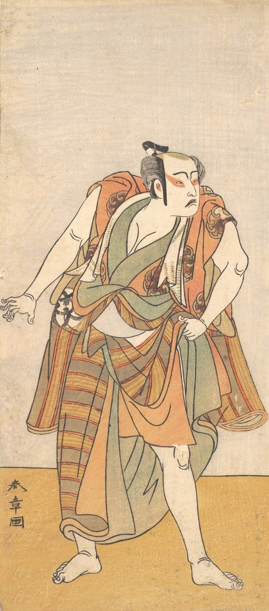 第一任万户三郎作为一个手无寸铁的人，1774年或1775年。 作者 春庄