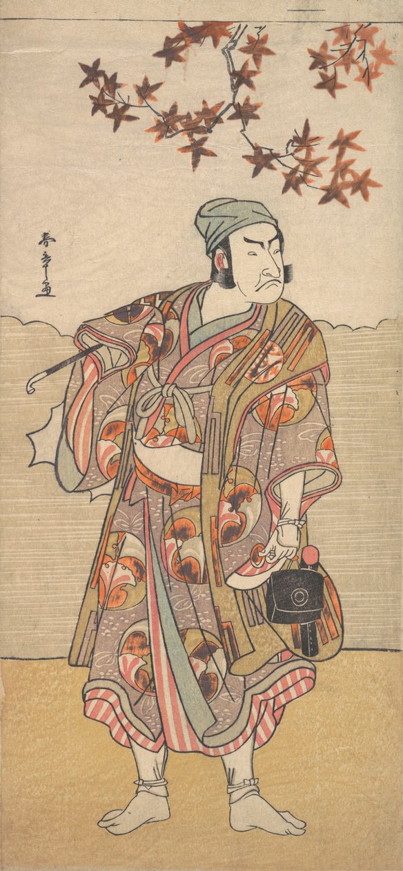 扮演岛田之八的第一任中村中正，1783年。 作者 春庄