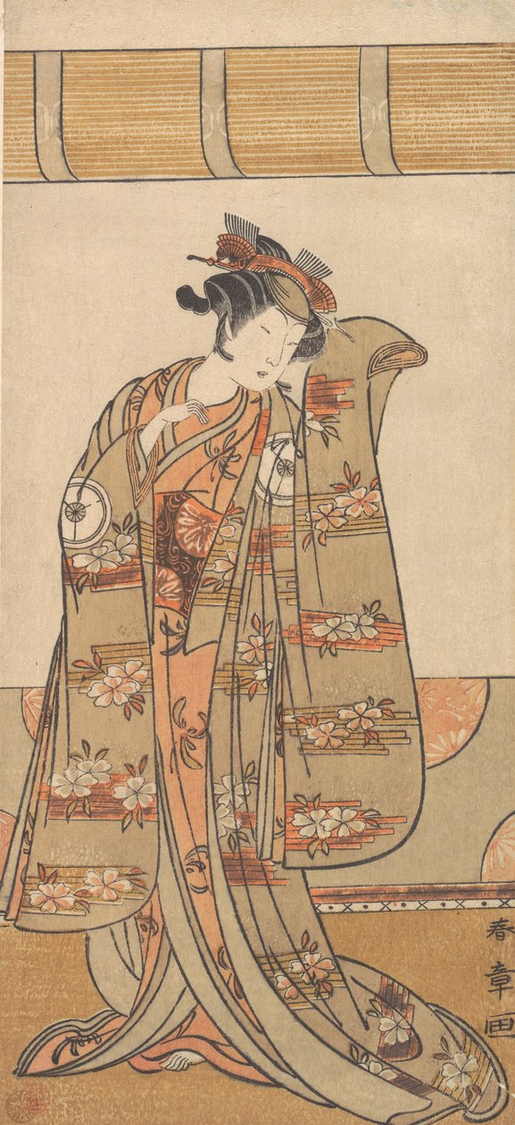 1773年或1774年，第四任岩井半四郎作为女性。 作者 春庄